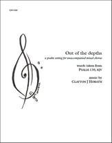 Out of the depths SATB choral sheet music cover